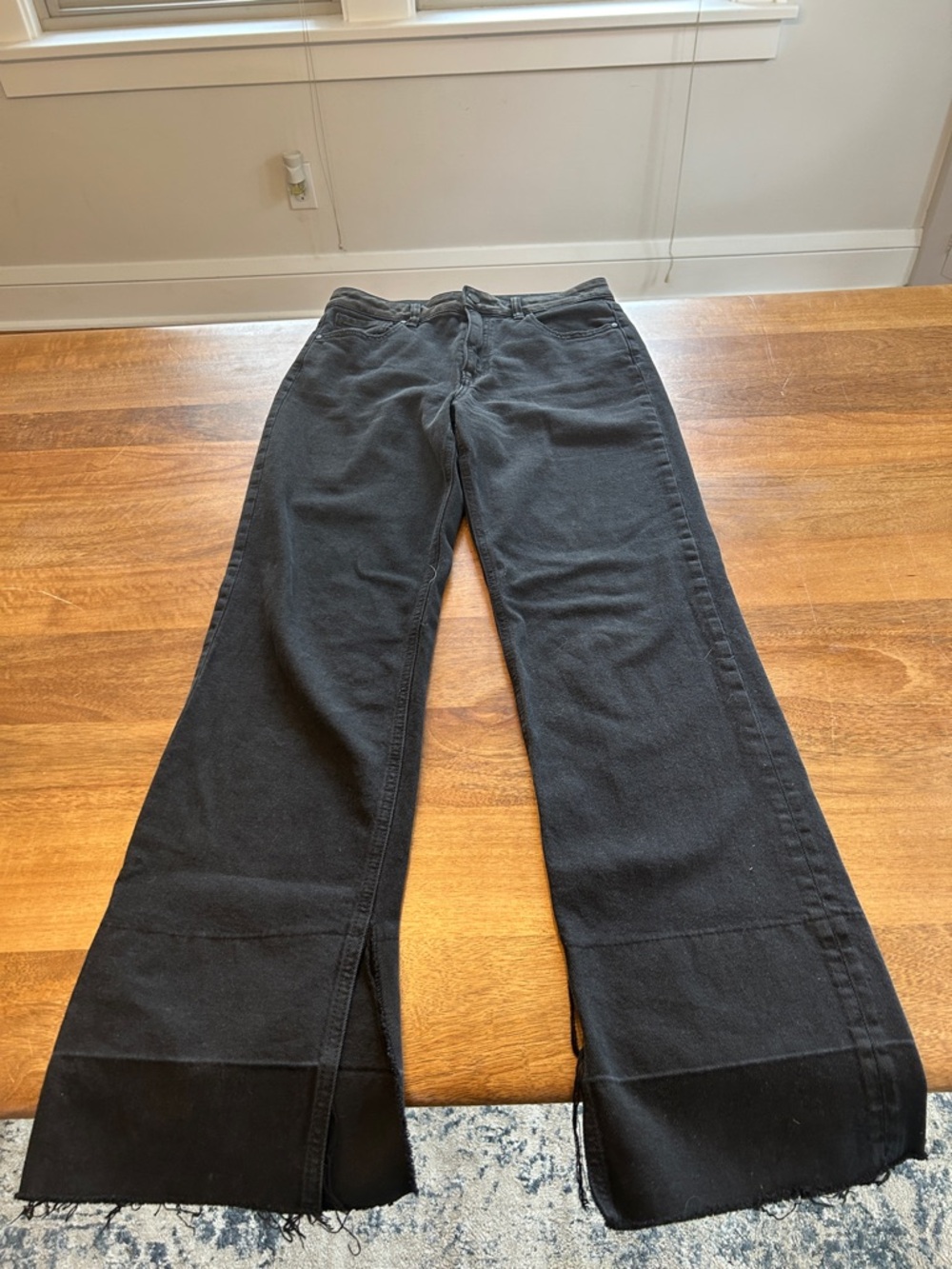Sanctuary Denim “The Flashback” Women's High Rise Black Wide-Leg Jeans